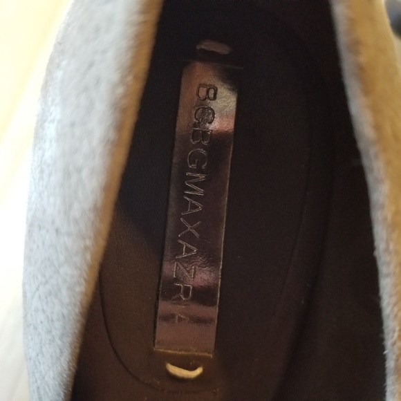 NWT BCBG Max Azria Nole gray metallic chunky heels - Picture 6 of 8